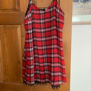 Christmas plaid tunic